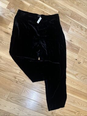 Talbots Black Velvet Pants